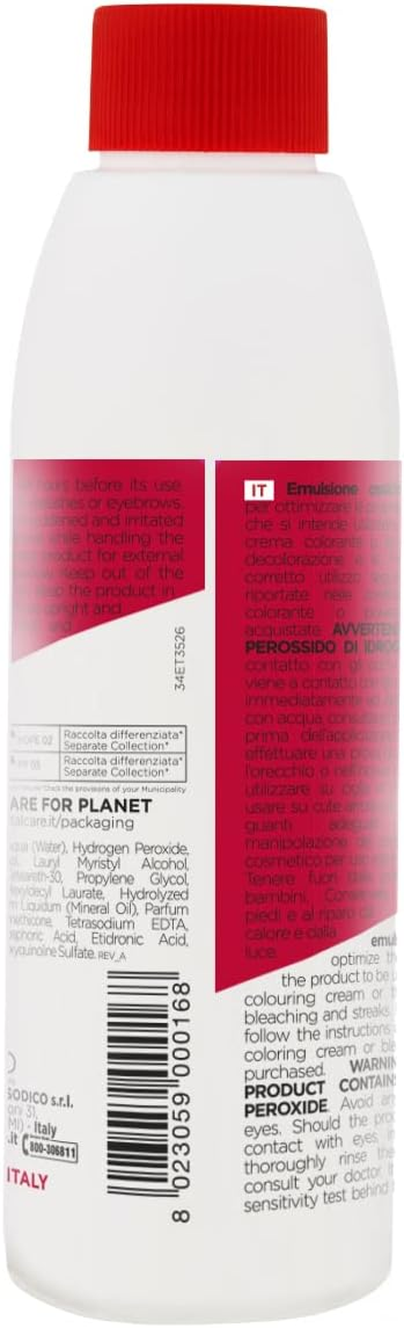 Vitalcare | 20 Volume Oxidizing Emulsion, Extra Gentle Hair Developer with Keratin, Color Reviving, Compatible with Hair Coloring Creams, 150 Ml image number 6
