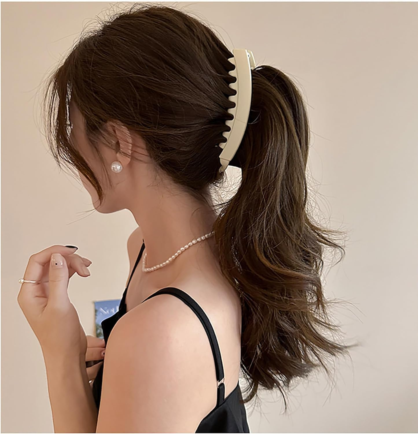 Banana Clips Hair Clincher Combs for Women, 6Pcs Banana Clips Hair Clincher Combs,Large Banana Clip Banana Hair Clip image number 6