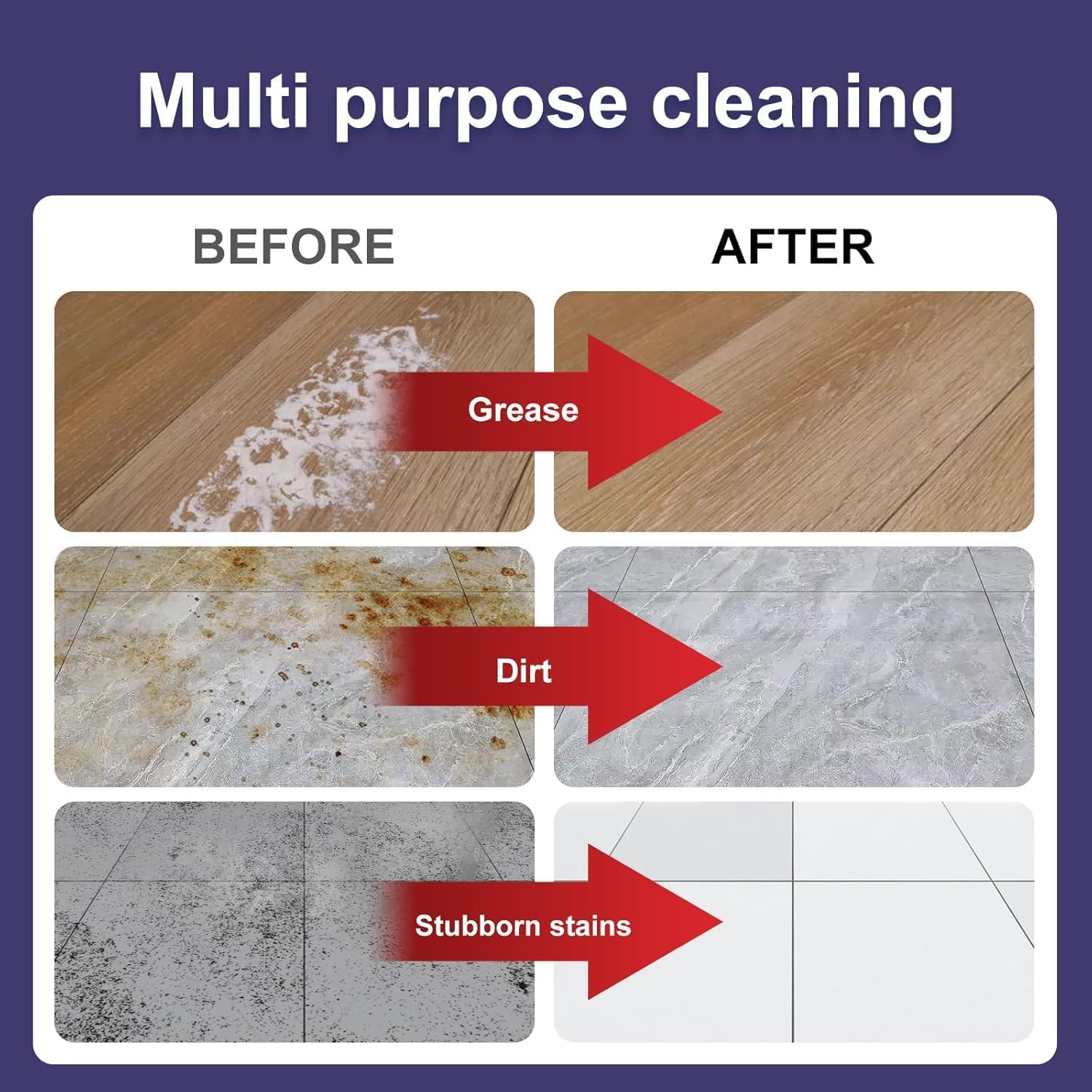 3 Pack Multi-Surface Floor Cleaning Solution Compatible with Roborock OMO Q5/Q7/Q8/S7/S8/Qrevo Series, All Robot Vacuums & Wet Dry Vacuum, Floor Cleaner for Mopping, Pet & Kid Friendly,Stain-Busting image number 6