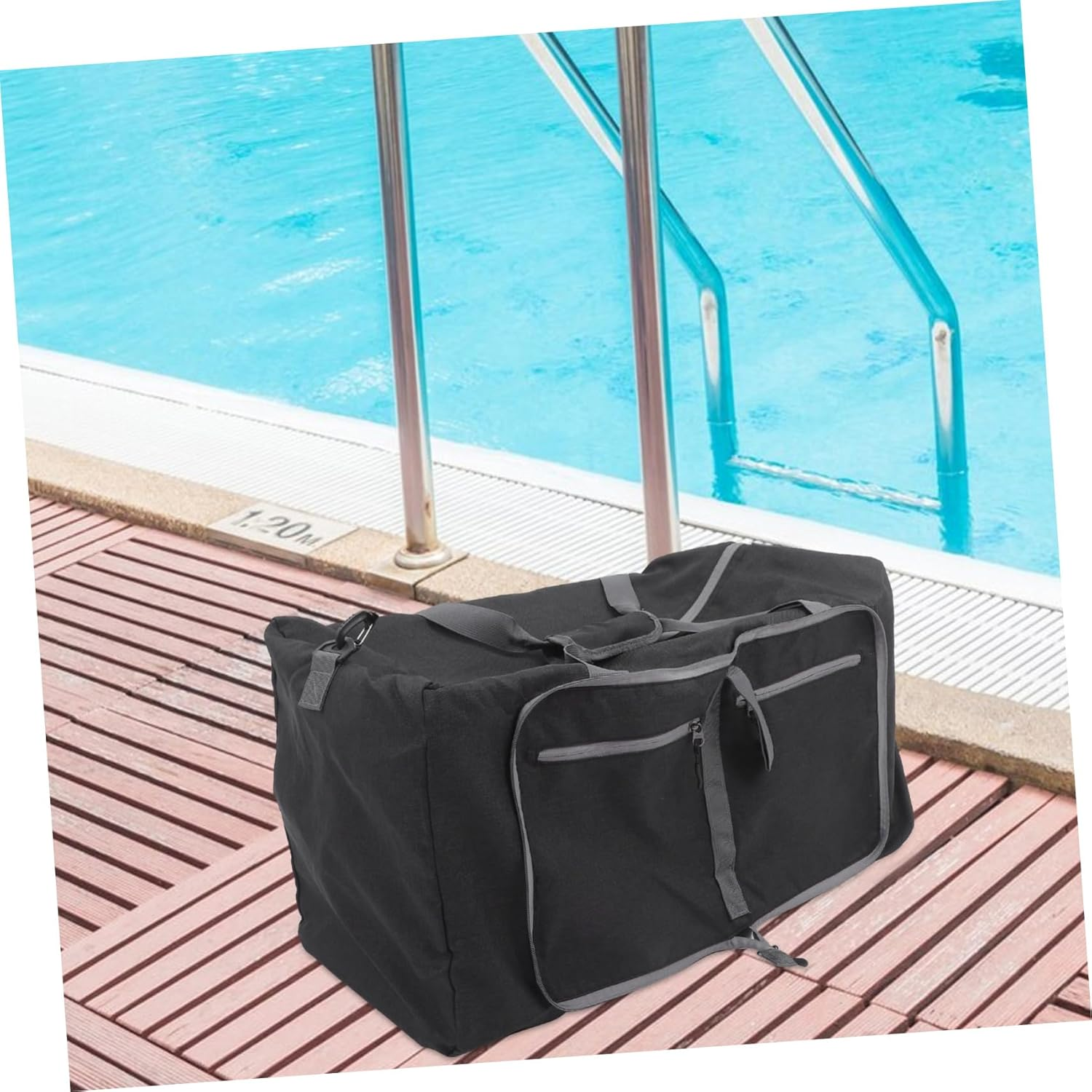 TEMPNAP Collapsible Travel Duffel Bag Oxford Cloth Gym Bag Women Lightweight Luggage image number 6