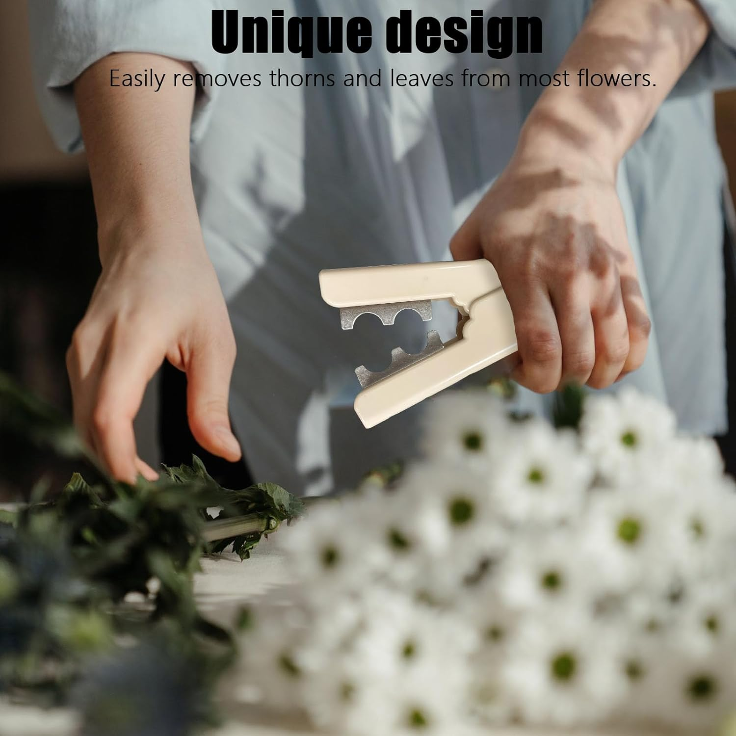 4Pcs Rose Thorn Stripper Remover Tool, Flower Stem Cutter Trimmer Rose Stem Thorn Stripper Leaf Removal Tools image number 3