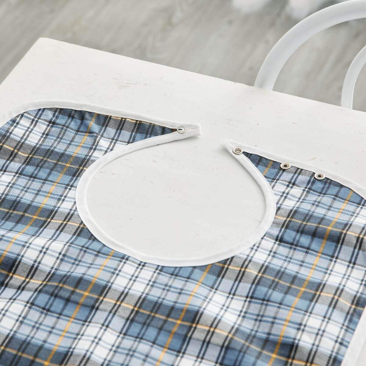 Invizi Waterproof Adult Bibs &ndash; 3 Pack of Reusable Clothing Protectors with Spill Tray, Adjustable Neck, Waterproof Backing & Machine Washable, 90X45Cm image number 2