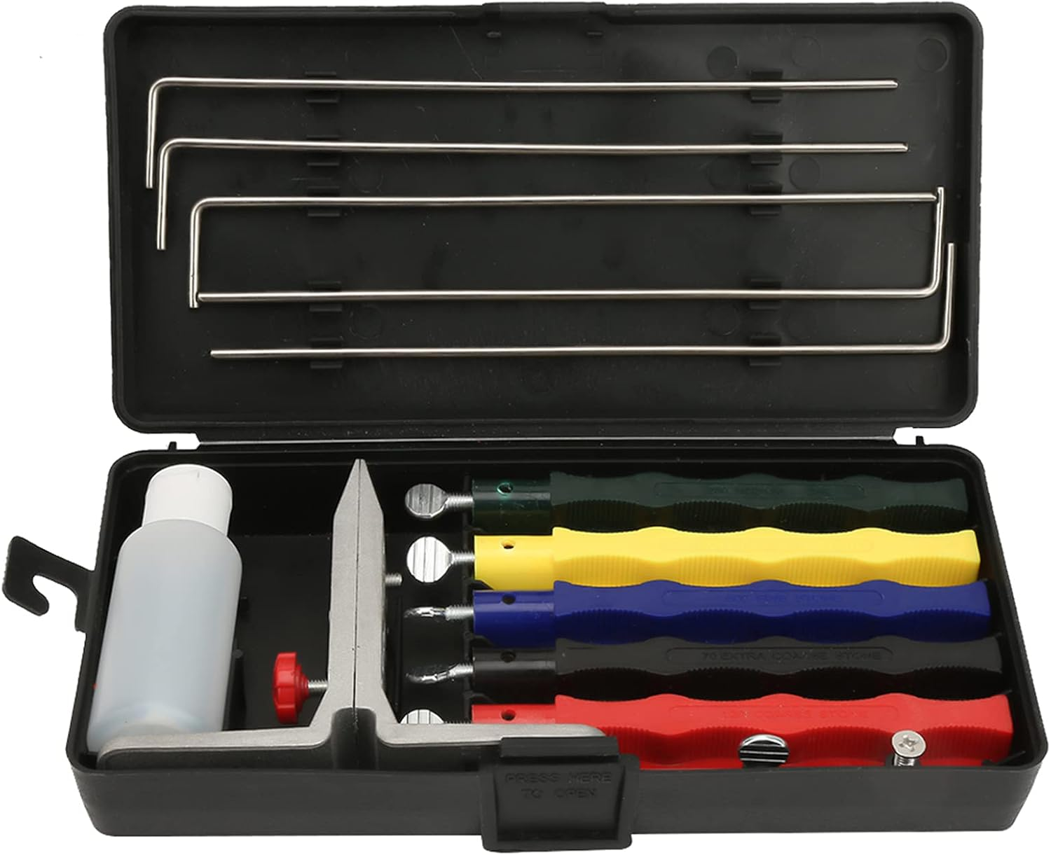 Lansky Knife Sharpener Set - Professional Kitchen Fix Angle Sharpening System with Stone Set - Ener image number 2