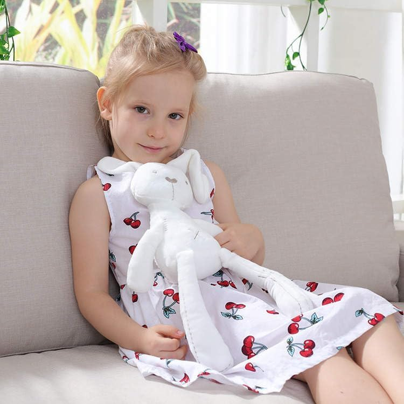 [Konstantie] Soft Rabbit Huggable Plush Toy, Rabbit Doll, Cuddly Gifts for Kids (White, 46Cm) image number 3