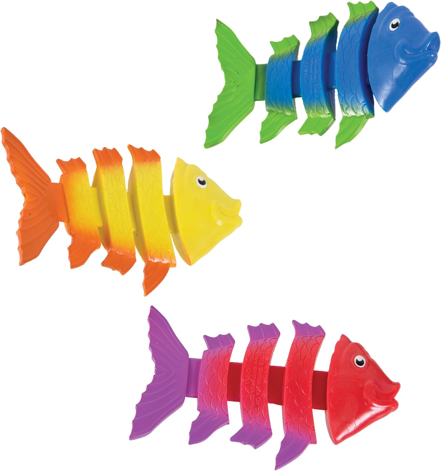Swimways Fish Styx Pool Diving Toys - Sinking Fish-Shaped Swim Toys - Pack of 3 image number 1