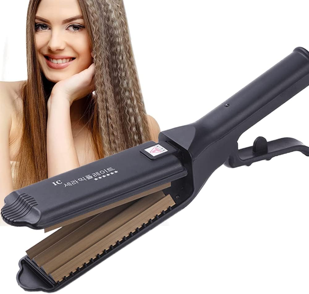 Professional Volumizing Hair Crimping Iron Fast Fluffy Hair Styler Wave Big Tooth Corrugated Iron Electronic Hair Crimper Irons Beauty Styling Tool image number 4
