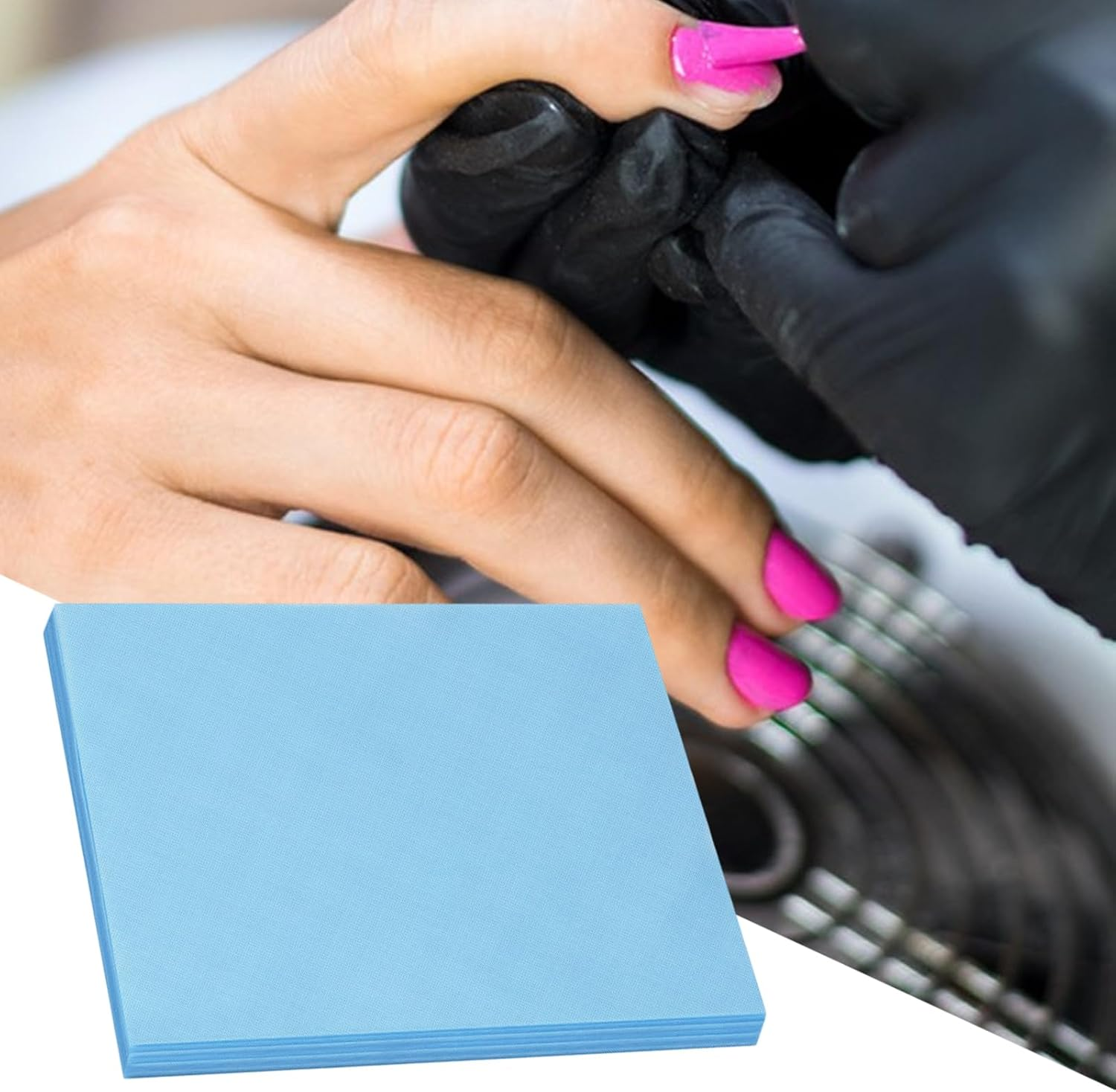 Nail Paper Sheets - 100Piece Nail Tech Dust Collector,Professional Paper Extractor Collecter Accessories for Women Salon Training Practice