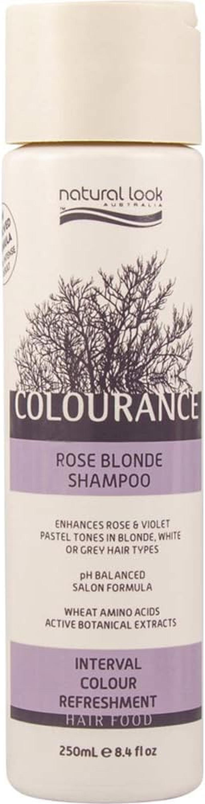 Natural Look Colourance Rose Blonde Shampoo, Rose, 250 Ml