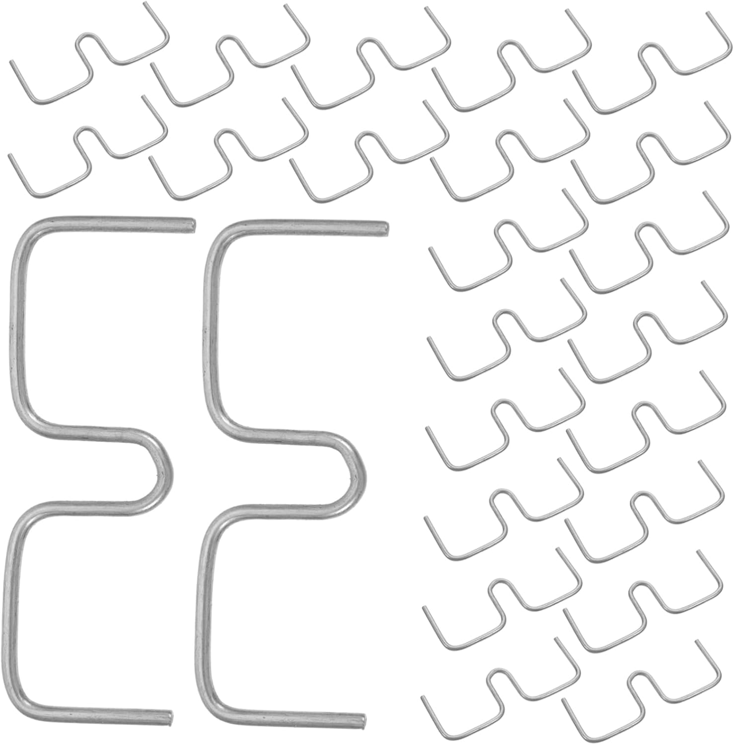 CAXUSD Plant Branch Spreader Clips Set for Apple Trees and Roses 8Cm M Shape 50 Count Gardening Twig Support Tools for Bending and Shaping Branches image number 3