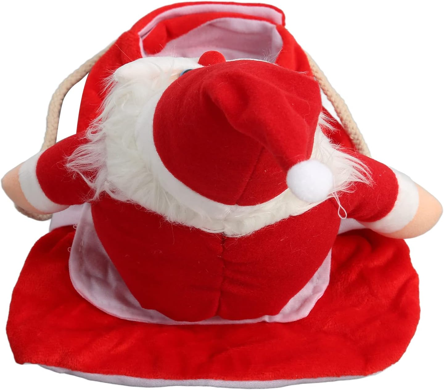 Dog Christmas Coat, Plush Warm Stylish Cute Santa Dog Costume, Adjustable Design Pet Cosplay Costume for Small Medium Large Dogs Cats (XXL) image number 1