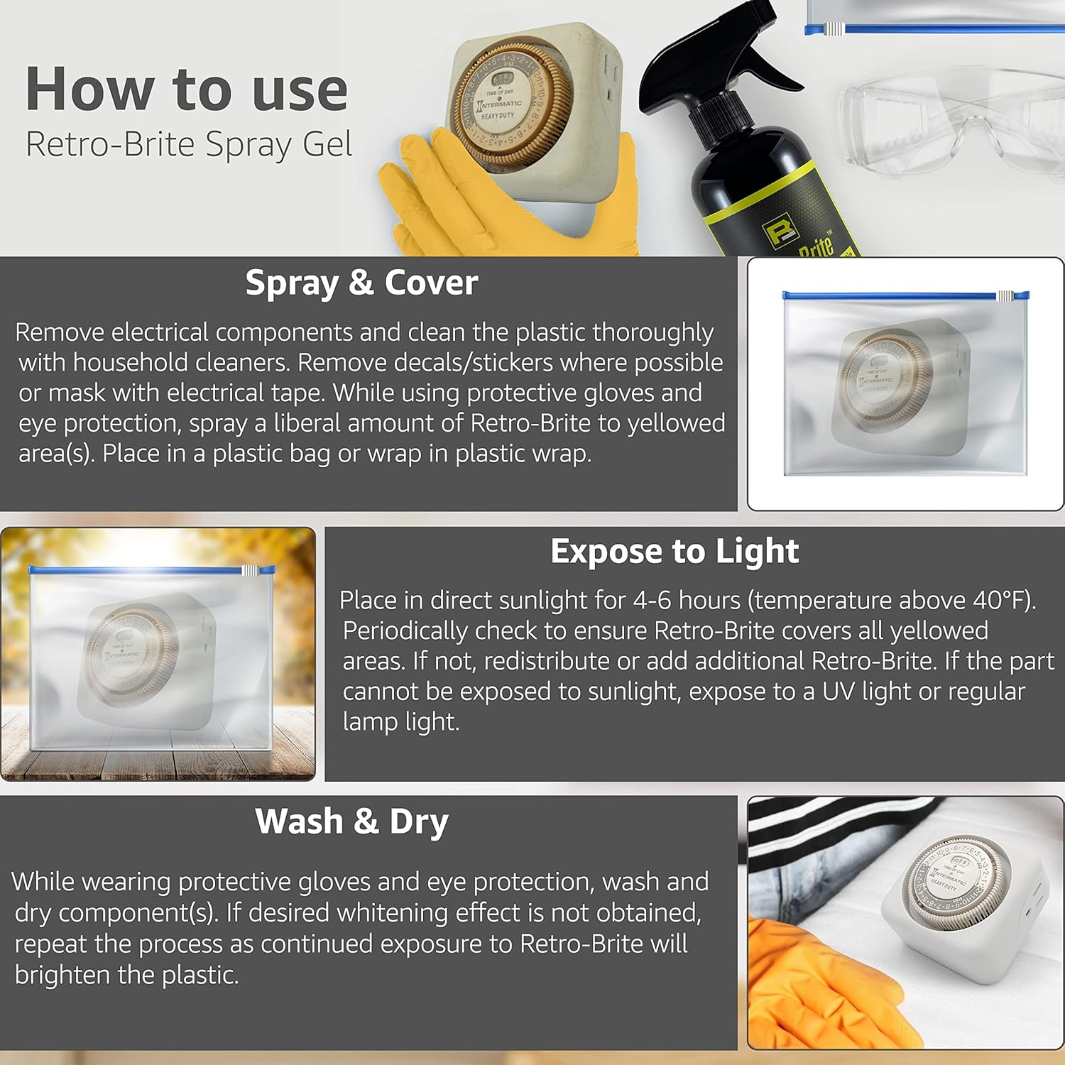 Retro-Brite (Sole Sauce) : Restores Yellowed Plastic (16Oz)