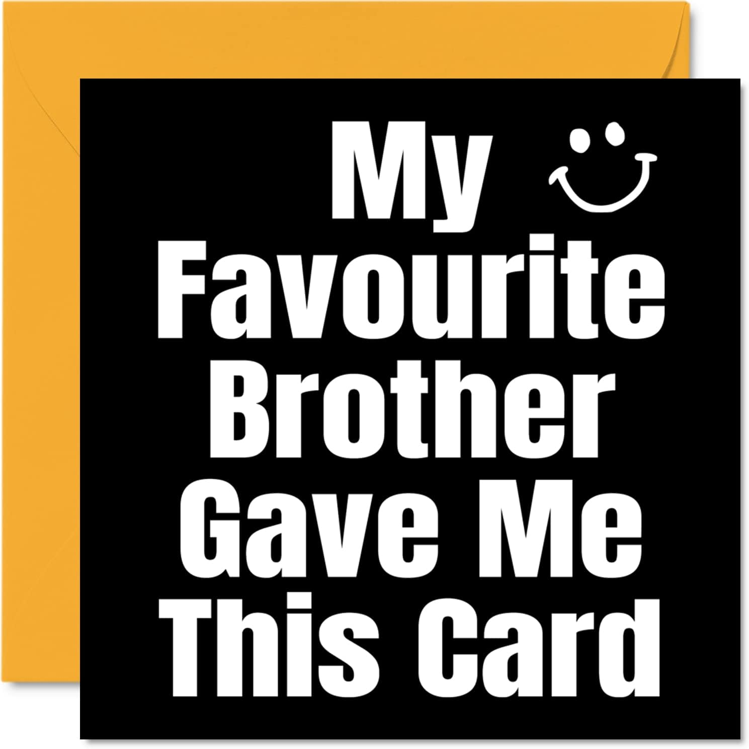 Funny Birthday Cards for Daughter Son - My Favourite Parent - Joke Happy Birthday Card for Son Daughter Child from Mum or Dad, Banter Birthday Gifts, 145Mm X 145Mm Humour Greeting Cards Gift