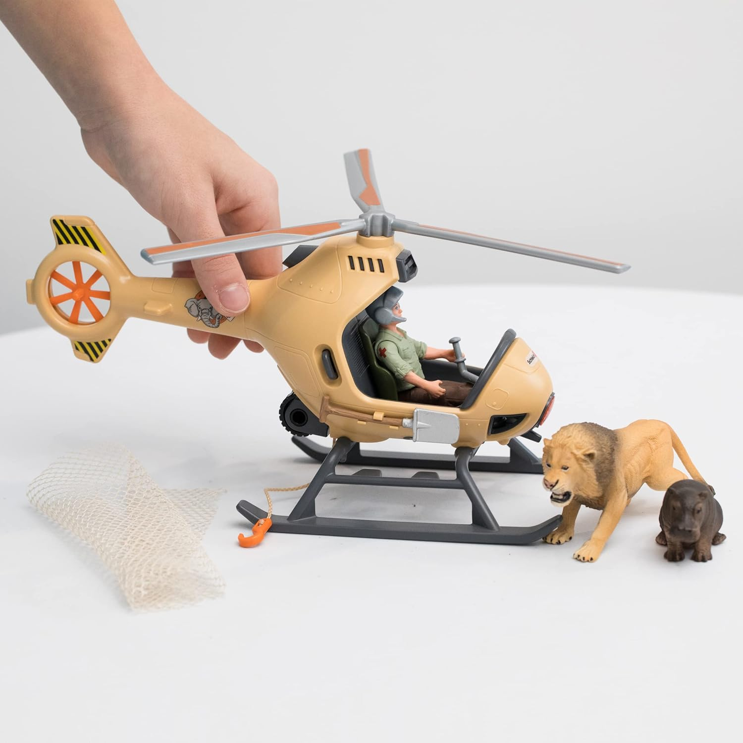 Schleich&reg; 42476 Helicopter Animal Rescue for Children from 3+ Years Wild Life Play Set image number 2