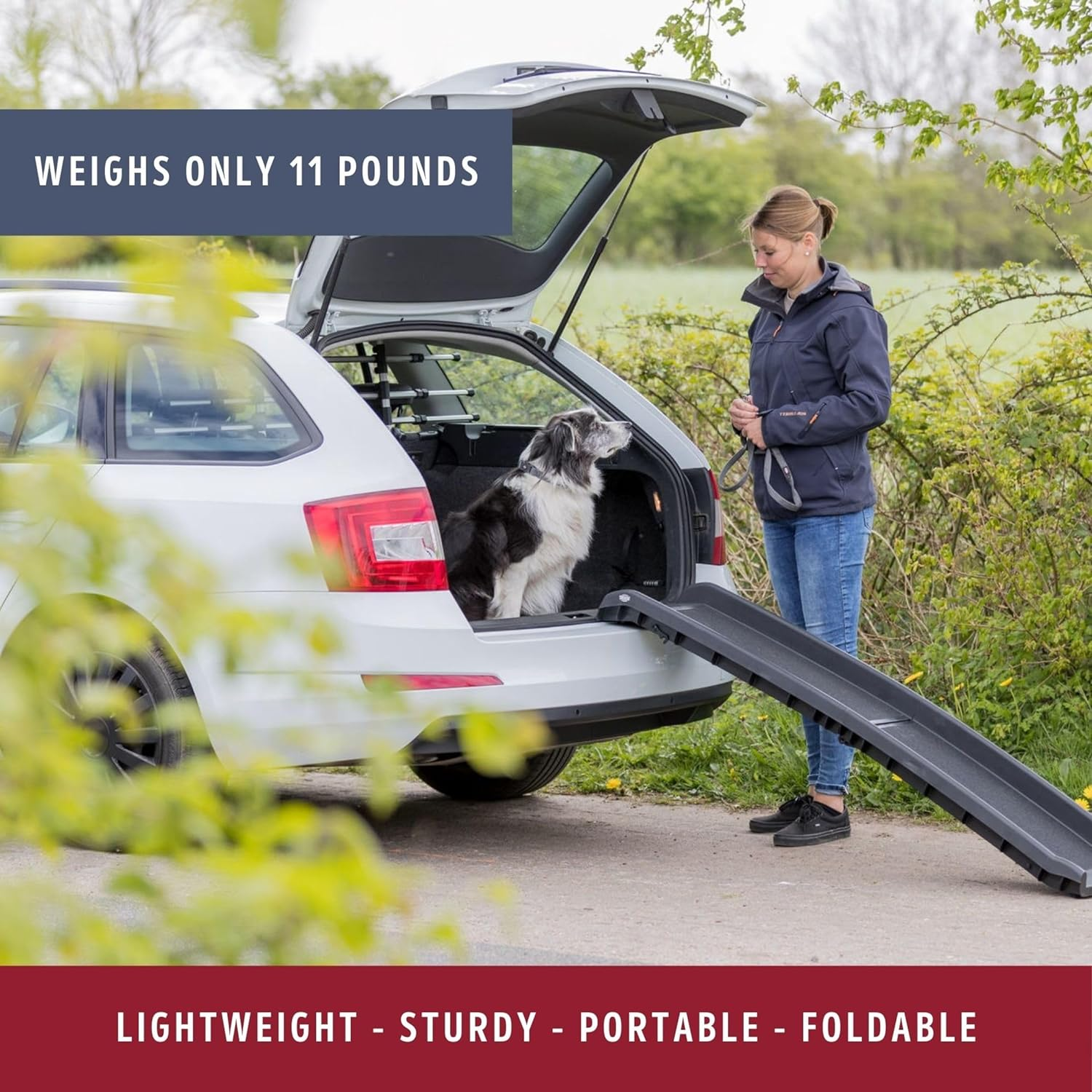 Trixie Petwalk Plastic Ramp for Dogs, 156 X 8 X 40 Cm Size - Foldable Ramp image number 2