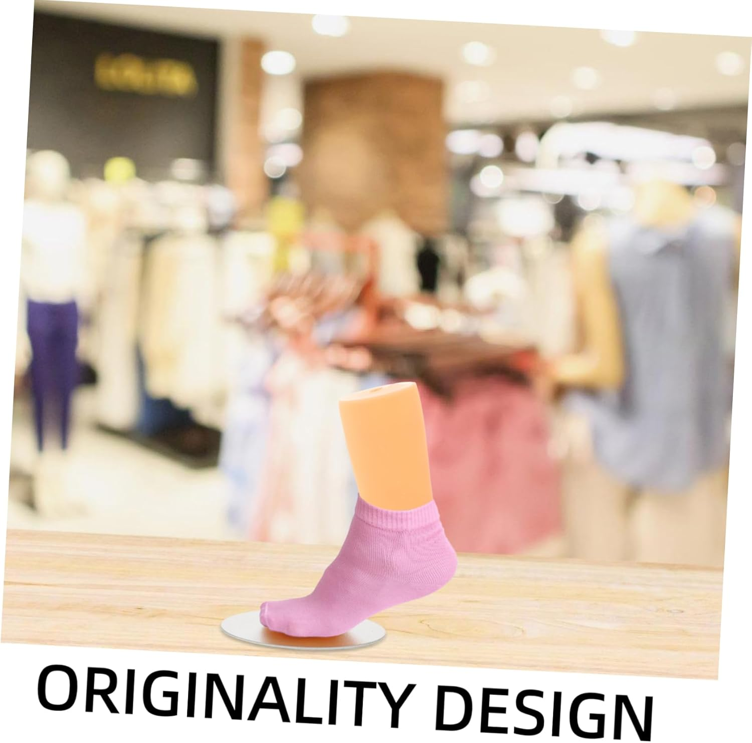 Children Foot Mannequin Model Small Skin Color Baby Sock Display Stand Shoe Holder for Boys and Girls Socks Presentation image number 4