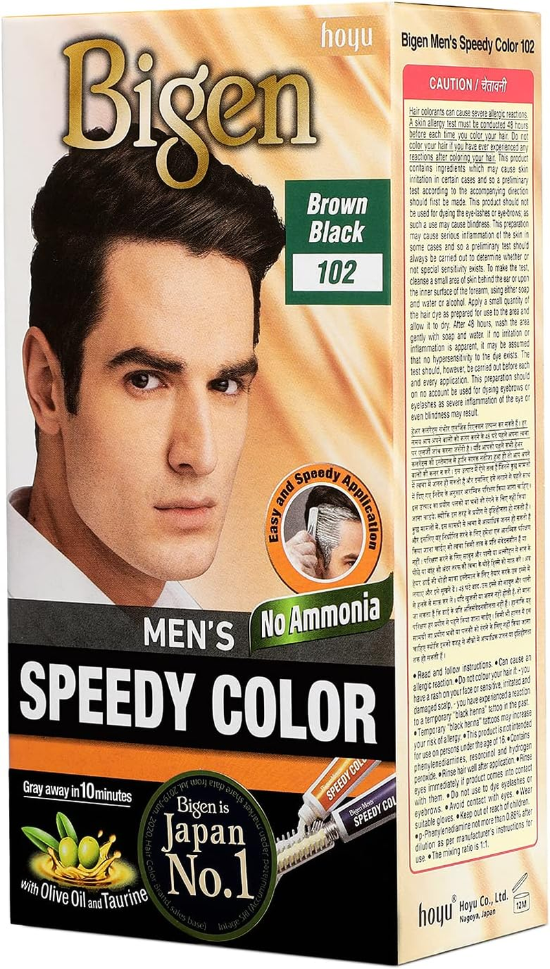 Bigen Men'S Speedy Color, Brown Black 102, 80G image number 5
