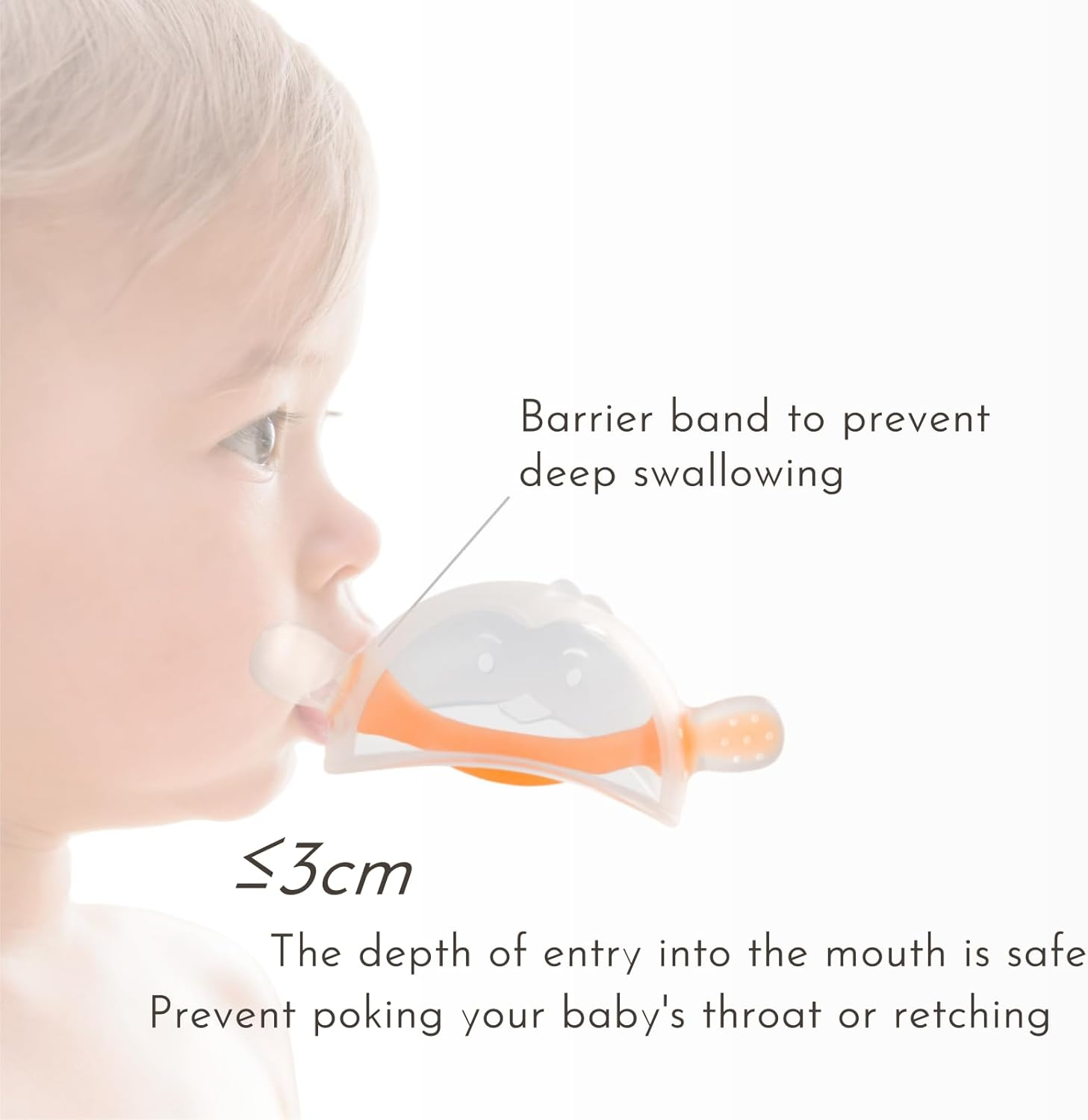 Baby Teething Toys for 0-12 Months, 2 Packs Food Grade Silicone Penguin Teethers - anti Dropping Wrist Hand, UV Dustproof, BPA Free - Newborn Infant Learning Developmental Toys image number 5