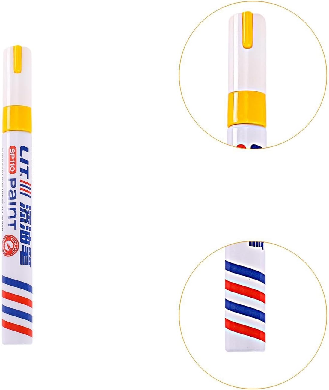 Car Scratch Repair Pen,Car Paint Scratch Remover Pen Paint Pen Professional Touch up Paint for Cars for Trucks Repairing, Yellow - Orange image number 7