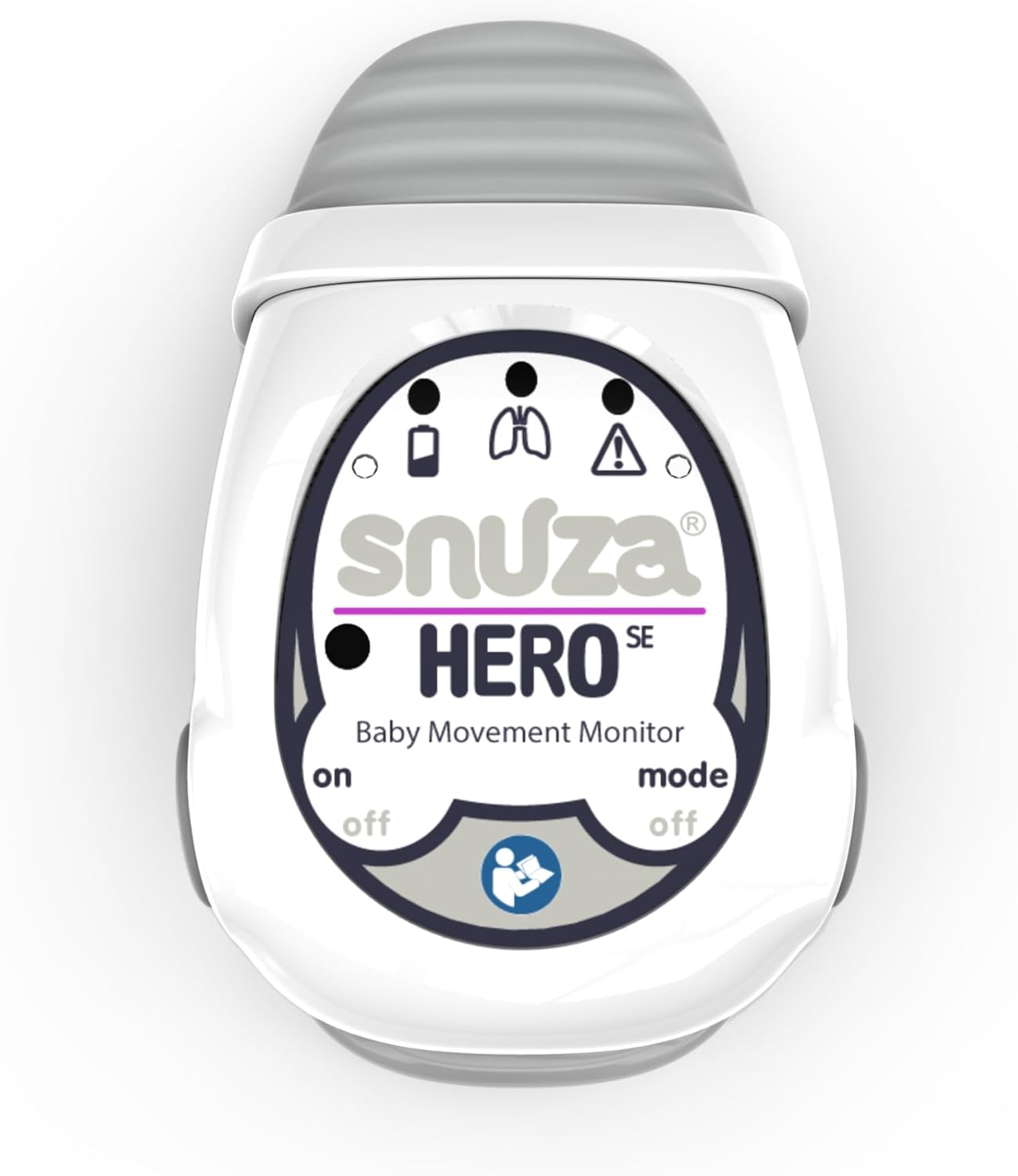 SNUZA HERO Baby Abdominal Movement Monitor: Real-Time Alerts for No Breathing, Gentle Vibration Rousing, Portable & Wearable, Medical Grade Material. Safer Sleep for Infants. Peace of Mind for Parents