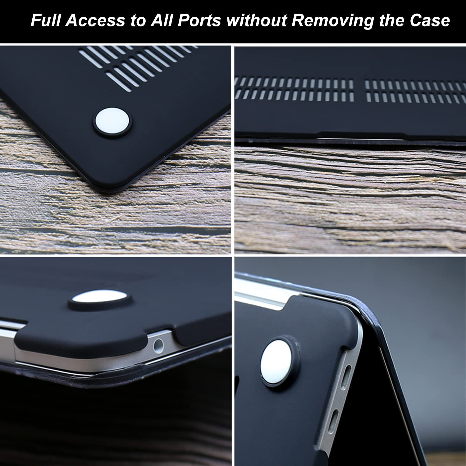 T Tersely Case for Macbook Air 13 Inch Case 2022 2020 2019 2018 Release A2337 M1 A2179 A1932, Plastic Hard Shell Cover & Keyboard Cover Skin Compatible with Macbook Air 13 Inch - Clear Transparent image number 5