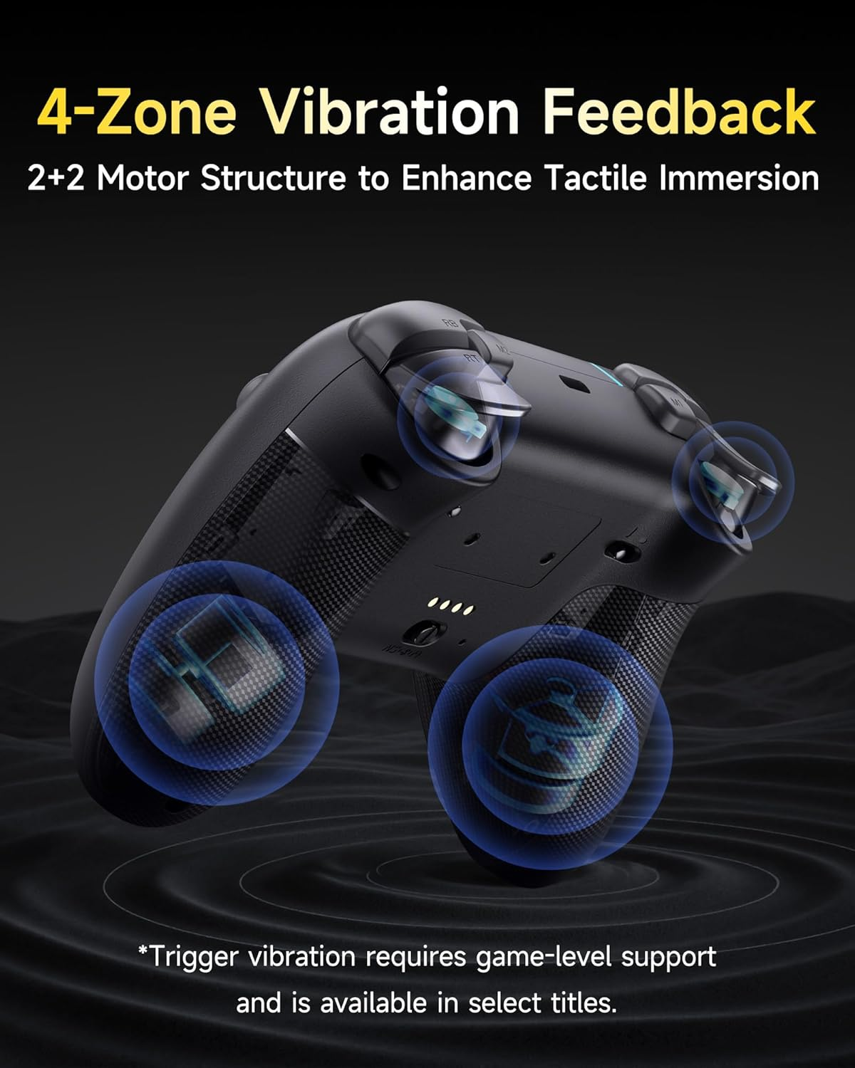 Easysmx X05PRO Wireless PC Controller &ndash; Quiet-Press Buttons, 2-Stage Impulse Triggers, 2 Programmable Buttons, Hall Joysticks, 1000Mah Battery, 1000Hz Polling Gaming Controller for Pc/Switch/Android image number 2