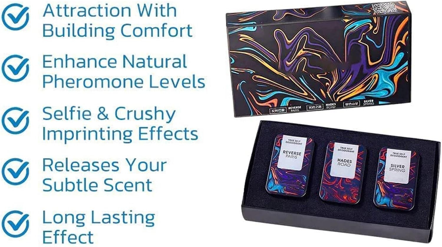 Dusehu Solid Perfume Set, 3 Natural Floral Scent Hommelure Fheromotherapy Solid Perfume, Travel Size Pocket Balm Pheromone Cologne, Dance Parties image number 3