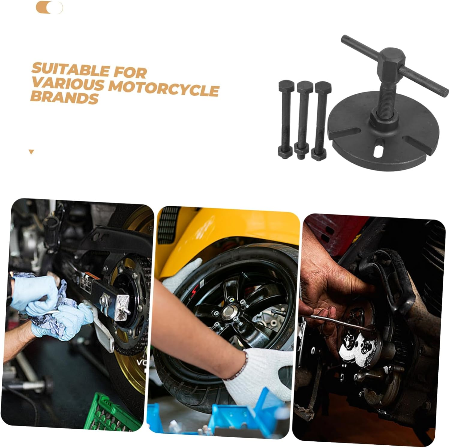 SOESFOUFU Generator Coil Puller Flywheel Puller Motorcycle Parts Repair Tool for Mechanic Repair Engine Tool for Bike image number 3