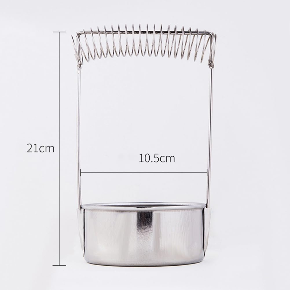 TEHAUX Paint Brush Cleaning Tub, Artist Brush Basin, Stainless Steel Paint Brush Washer, Artist Brush Cleaner, Art Brush Bucket Watercolor Brush Cleaner Plastic Wash Bucket No Cover Brush Holder