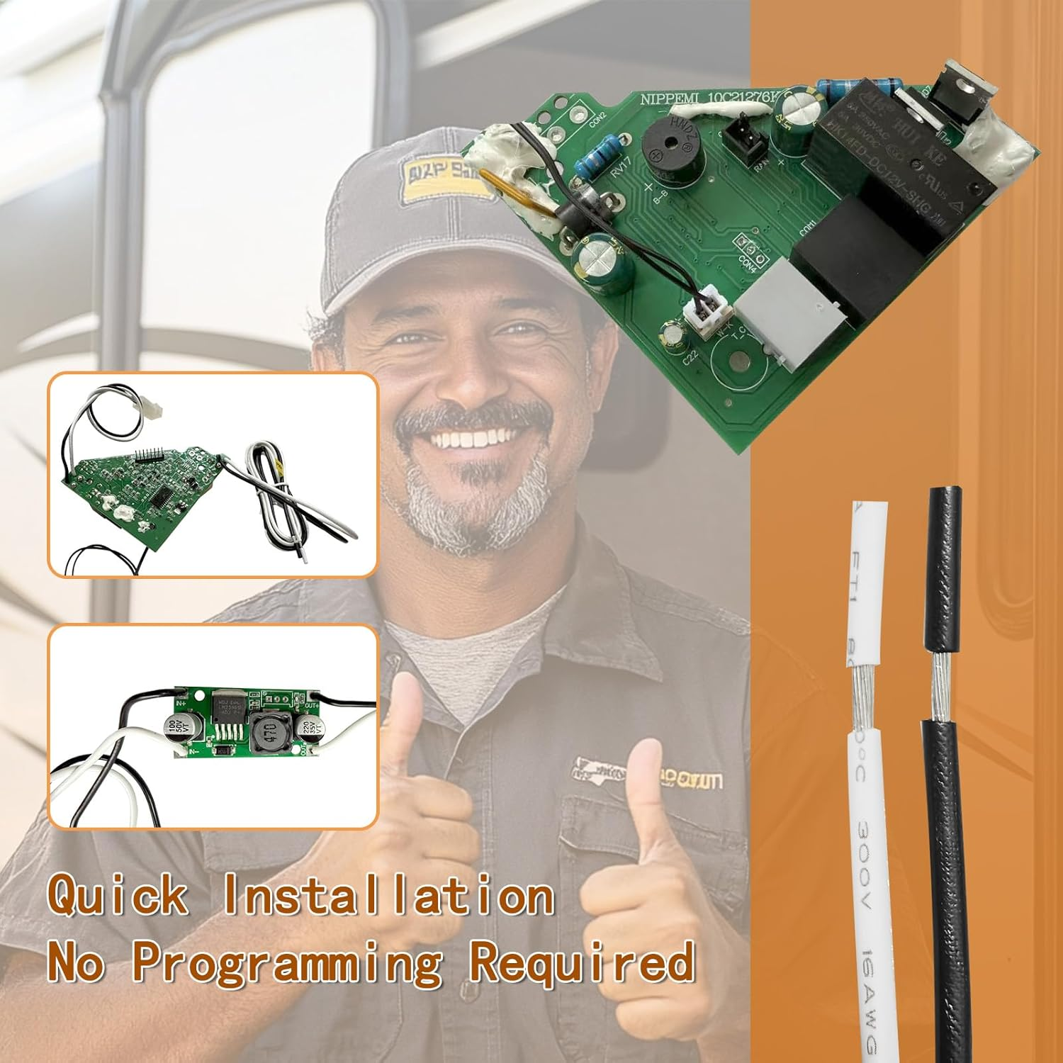 PCB Aftermarket Compatible with Maxxfan Maxxair Deluxe 12V Vent Fan Controller Board for RV Roof Vent (00‑05100K, 00‑06200K, 00‑05101K, 00‑06201K, 00‑04000K, 00‑04050K, 00‑04001K, 00‑04002K Models)