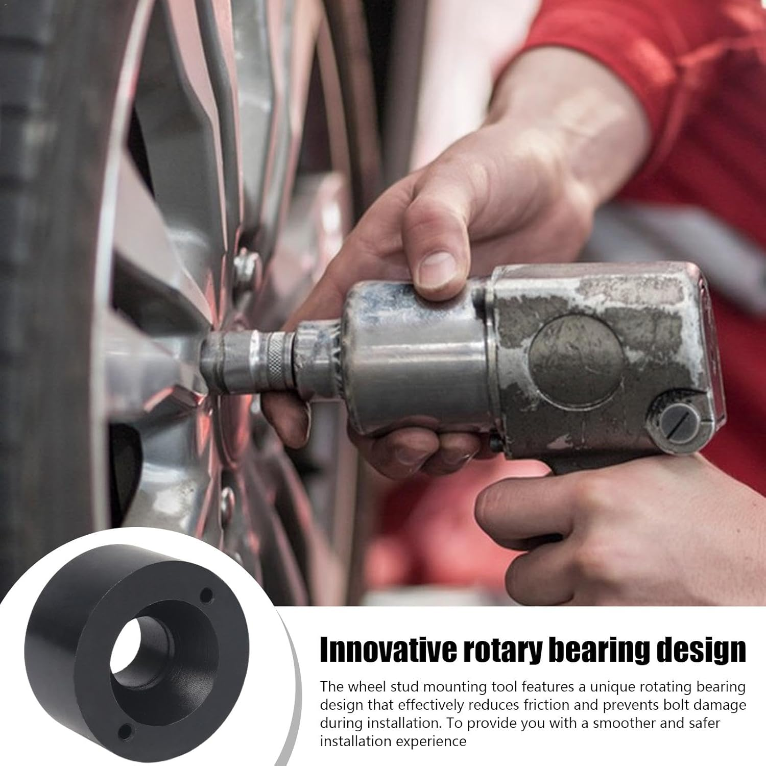 Lug Stud Installer Tool | Car Hub Bolt Installer,High Strength Iron Automotive Tire Stud Tool Anti-Rust, for Various, Light Trucks, Suvs image number 2