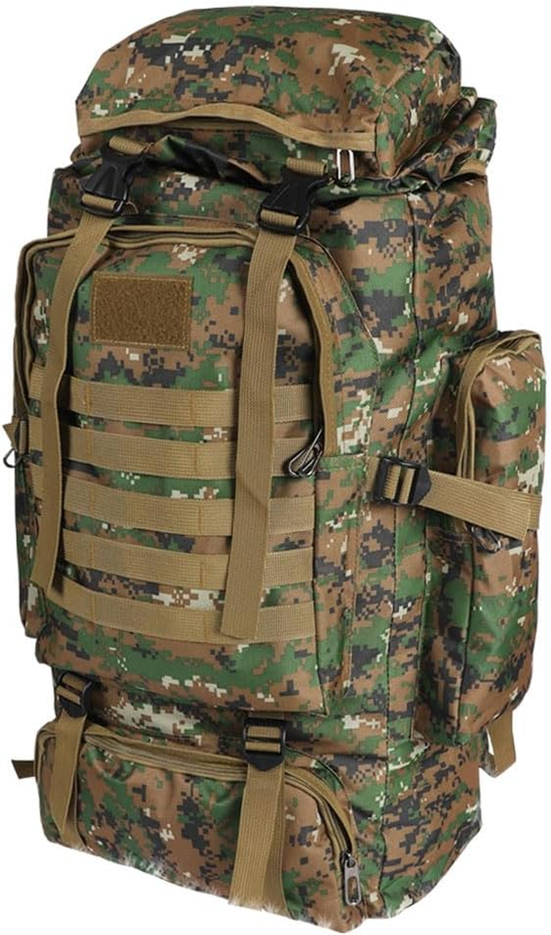 Slimbridge Rucksack Hiking Camping Outdoor Trek Military Tactical Backpack, Green, 80 Litre Capacity image number 5