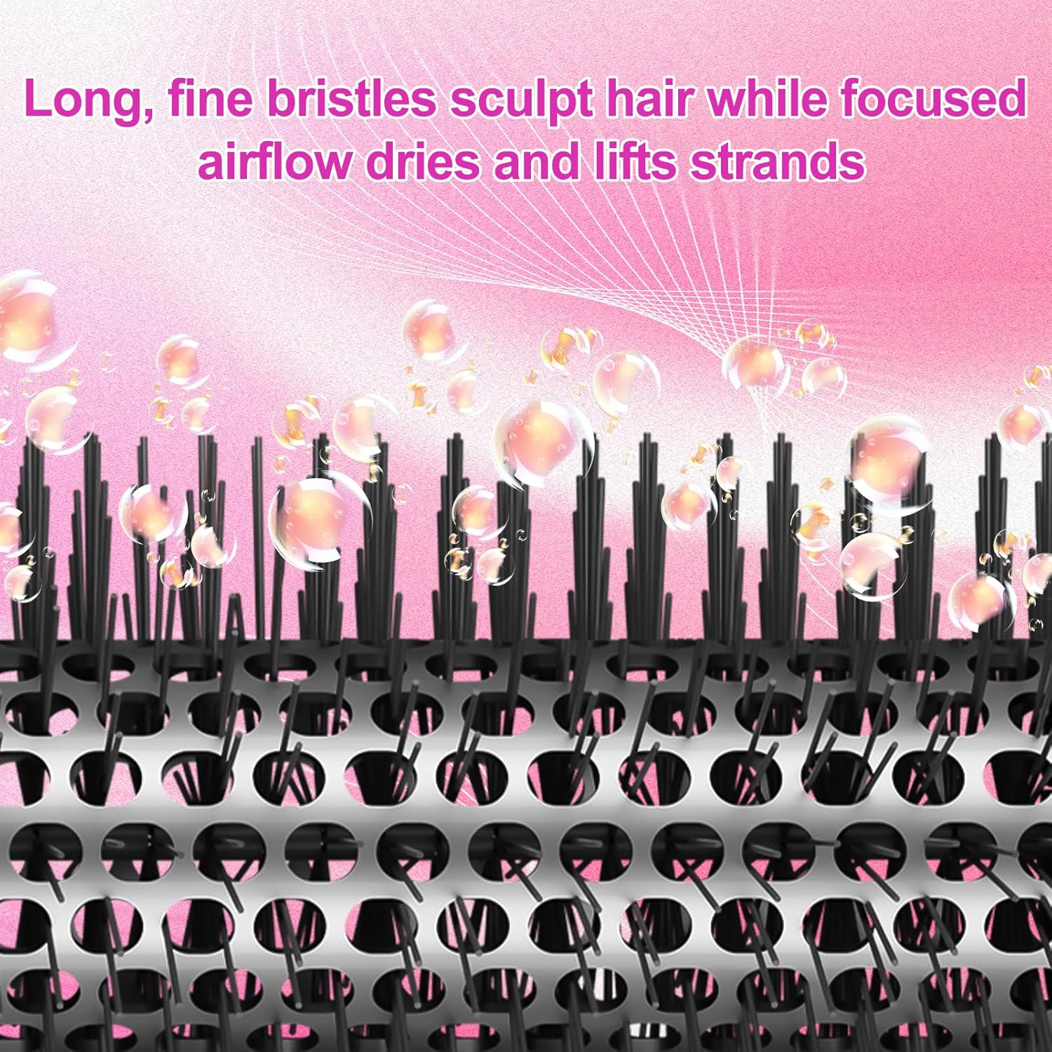 ZEPHBLOW Small round Volumizng Brush Replacement for Dyson Airwrap, 20MM Smaller round Brush Compatible with Airwrap Styler for Adds Hair Body Shape Volume, Hair Volumizing Attachment Replacemet for NO.971893-01 - Gold image number 4