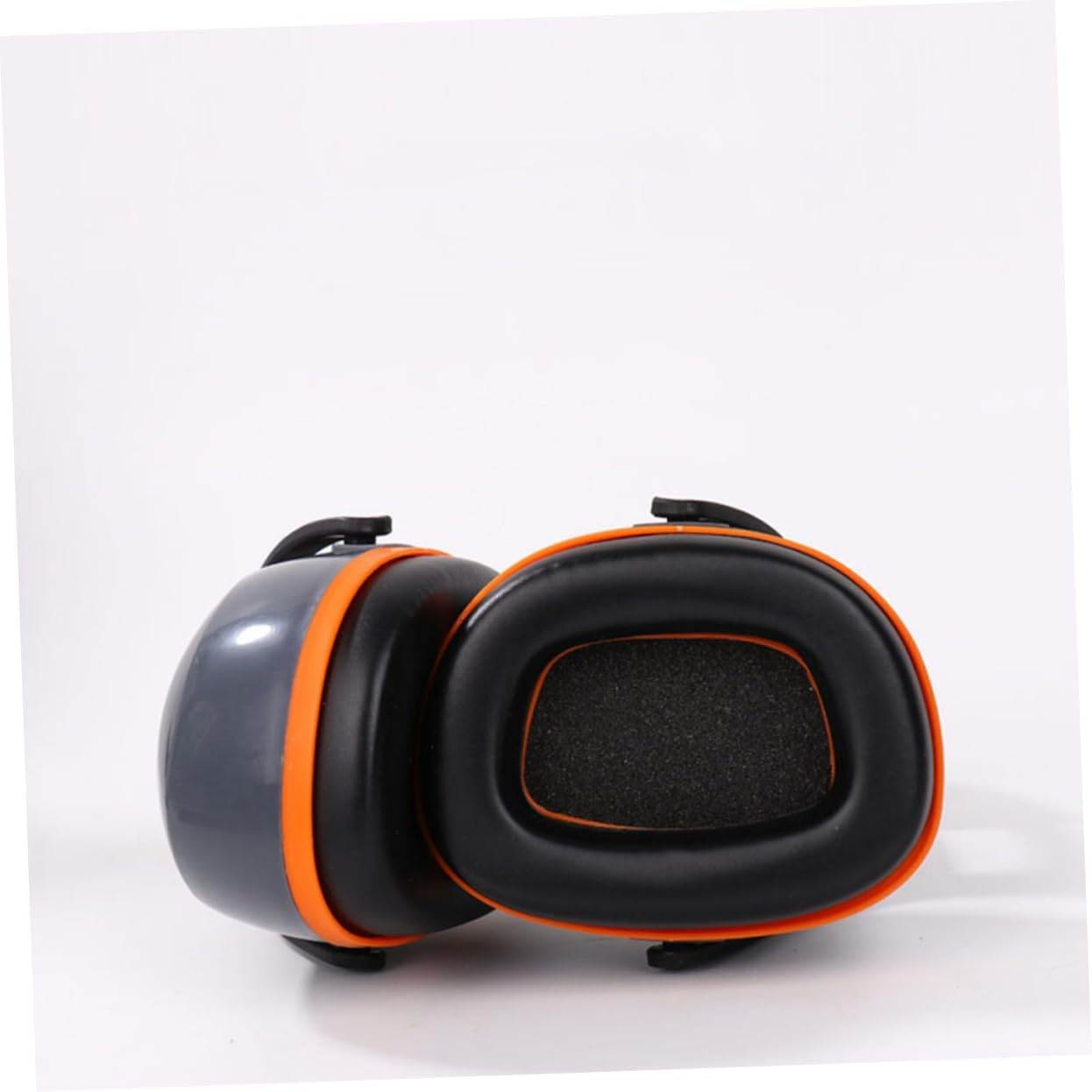 SEWACC Noise Reduction Headset over Ear Earmuffs Noise Cancelling Professional Hearing Protection for Sleep Study Work Comfortable Orange Gray Cushion image number 2
