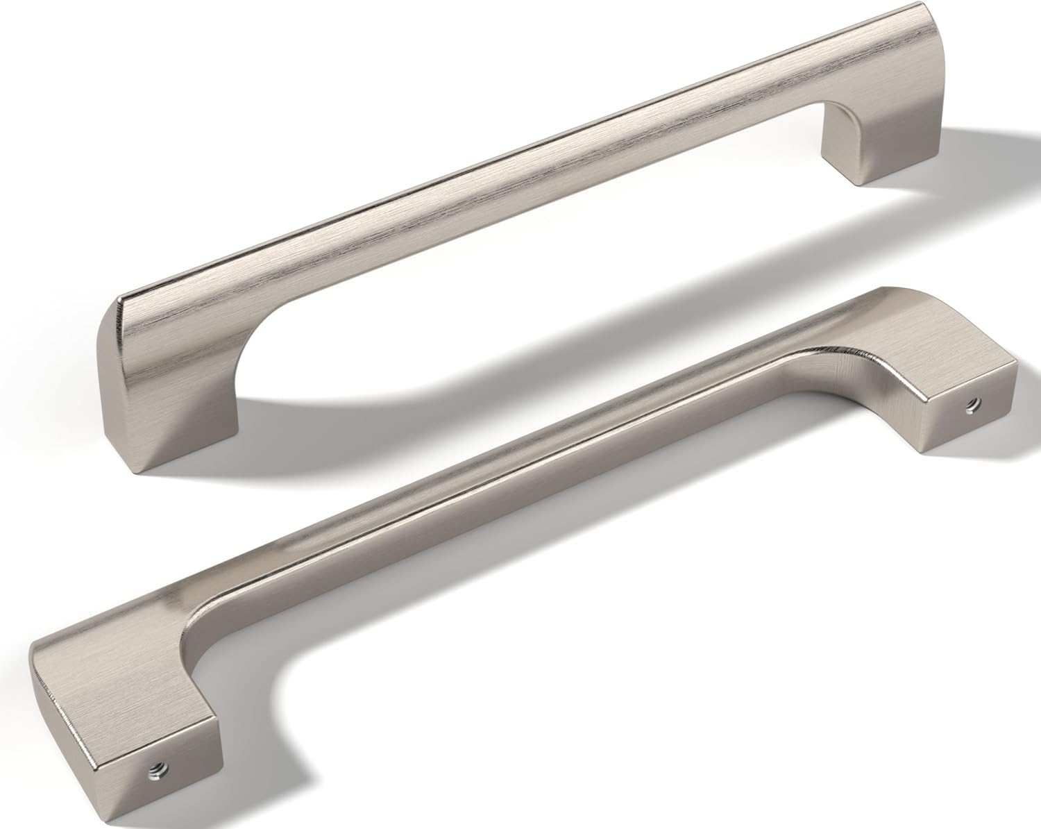 Monti Hardware | 1 Pack Gun Metal 6.3 Inch Hole Center | Cabinet Handles Bathroom Home Decor Drawer Pulls | Stainless Metal Kitchen Cabinet Handles | Etna Collection