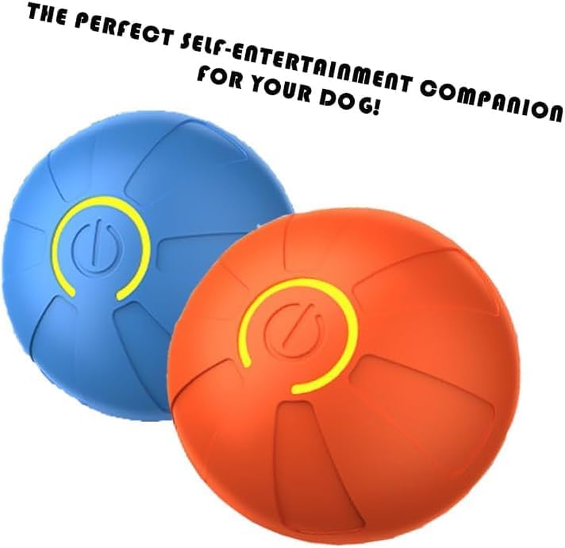 Interactive Smart Bouncing Ball Dog Toy, Moving Pet Exercise Toy, Orange