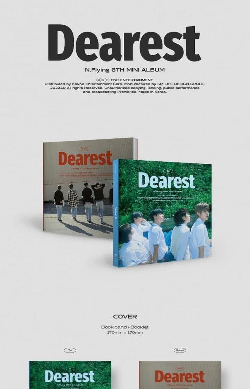 N.Flying Dearest 8Th Mini Album from Version Cd+92P Booklet+1P 3Cuts Photo+1P Postcard+1P Unit Photocard+2P Selfie Photocard+Tracking Sealed image number 4