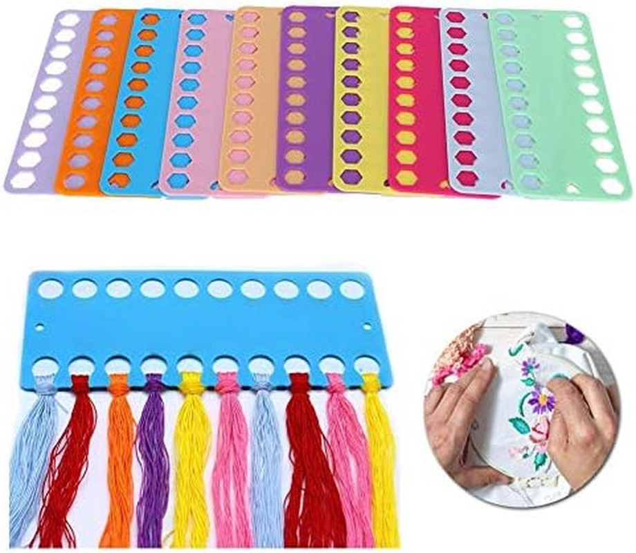 20PCS Cross Stitch Thread Holder Embroidery Floss Organizer Cross Stitch Storage Tool Thread Card for Knitting image number 2