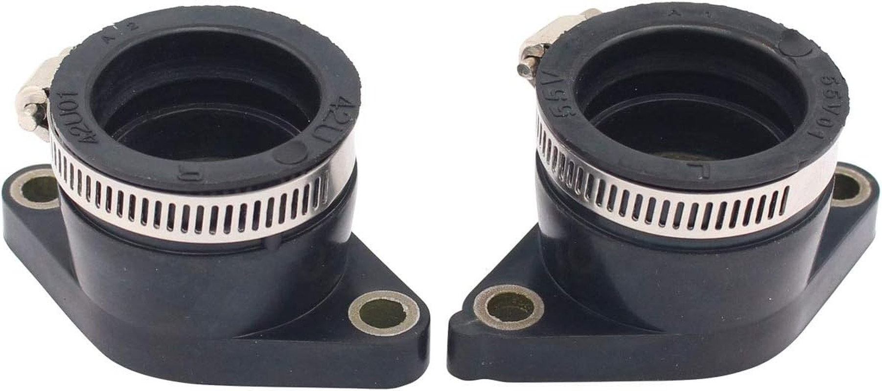 MOTOKU Pack of 2 Left Right Carburetor Carb Intake Manifold Boot Holder for Yamaha TT350 XT350 Motorcycle