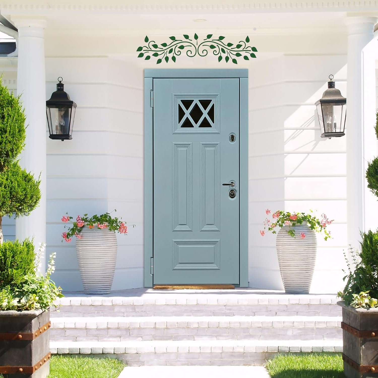 12PCS Large Wall Stencils for Painting,Vines/Flower Stencils,Stencils for Painting,Wall Stencil,Stencils for Crafts Reusable,Stencil Paint,Craft Stencils for Painting on Wood,Wall,Fabric,Furniture image number 2