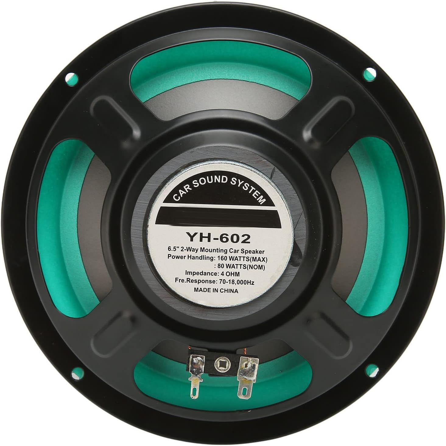 Car Speakers, 6.5In 160W Midrange Car Loudspeaker, External Magnetic, 2 Way Coaxial Stereo Audio Door Speakers for Car Audio Systems, Car Tuning Accessories image number 1