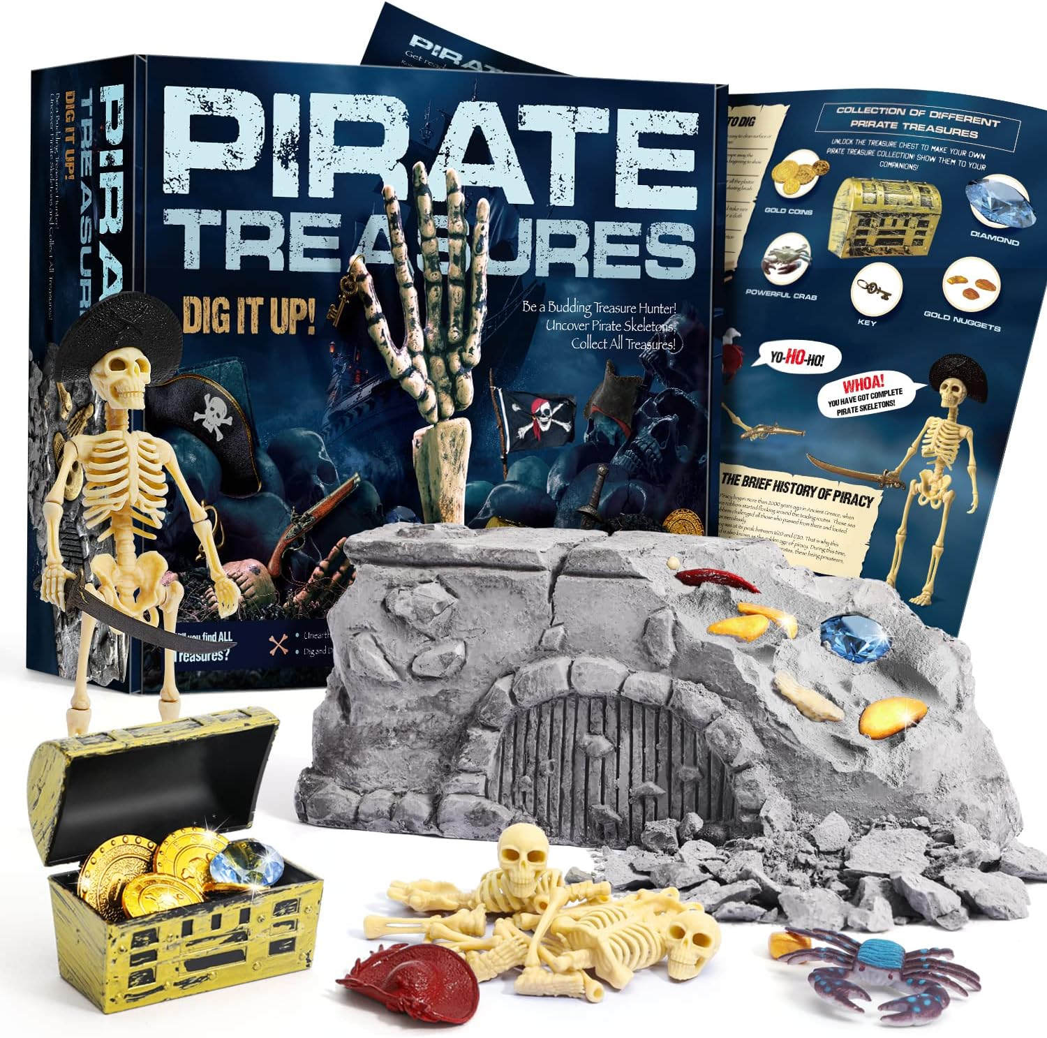 Johnco Pirate Treasures Dig Kit