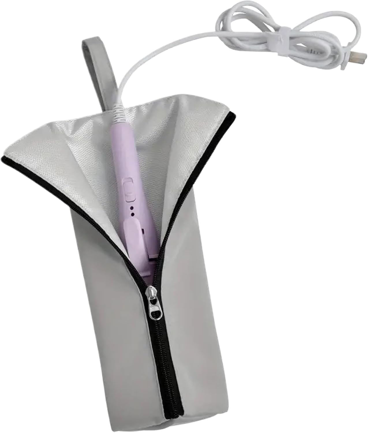 Curling Iron Travel Case - Heat Resistant Straightener Cover,Dustproof Waterproof Hair Styling Tool Organizer for Travel Vanity Table RV Salon Hairstylist Makeup Station Home