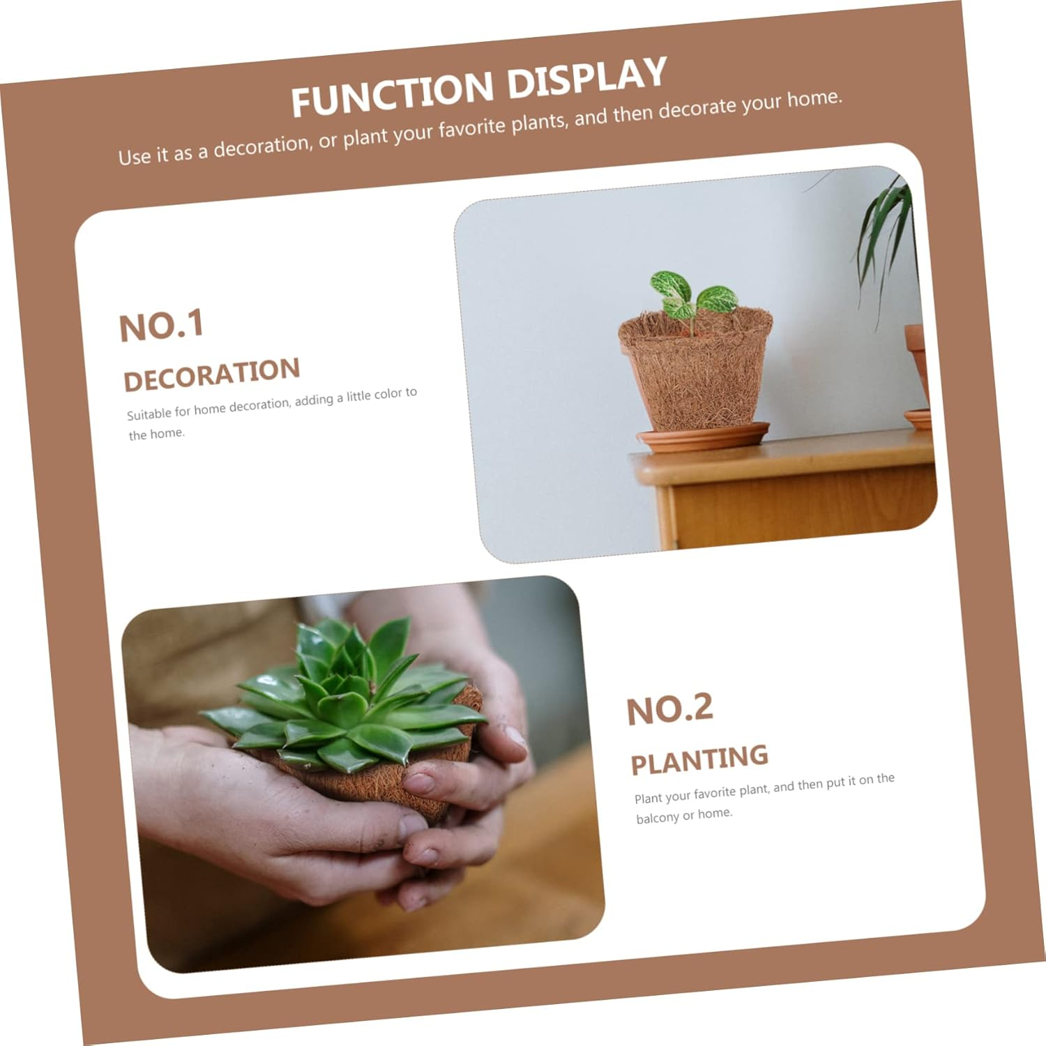 10Pcs Creative Planting Bag Garden Planting Pot Bag Decorative Seedling Pot for Small Plants Pack