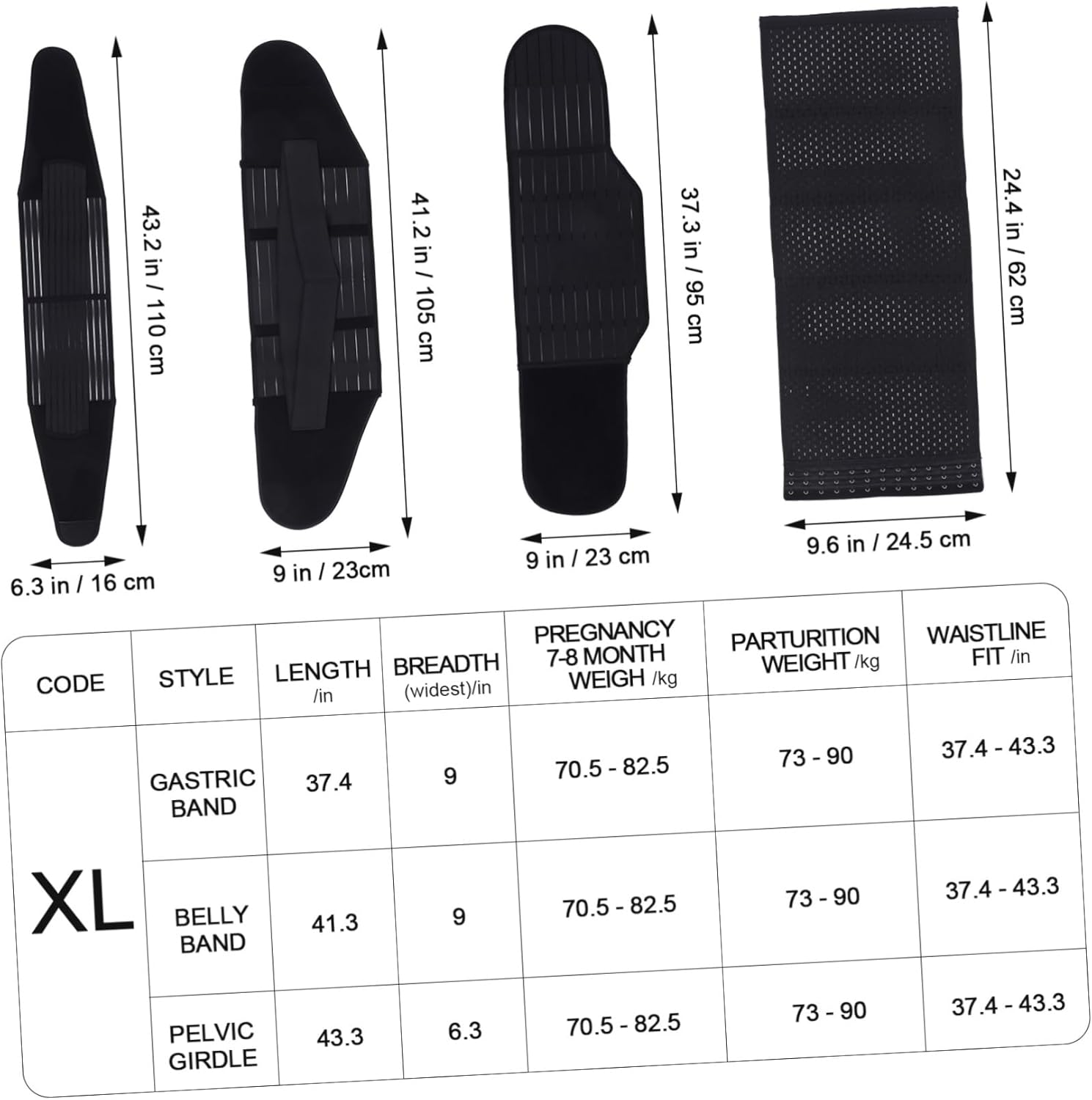 Sosoport Postpartum Belly Band Maternity Girdle with Closure for after Birth Supportive Waist Trimmer for Moms image number 6