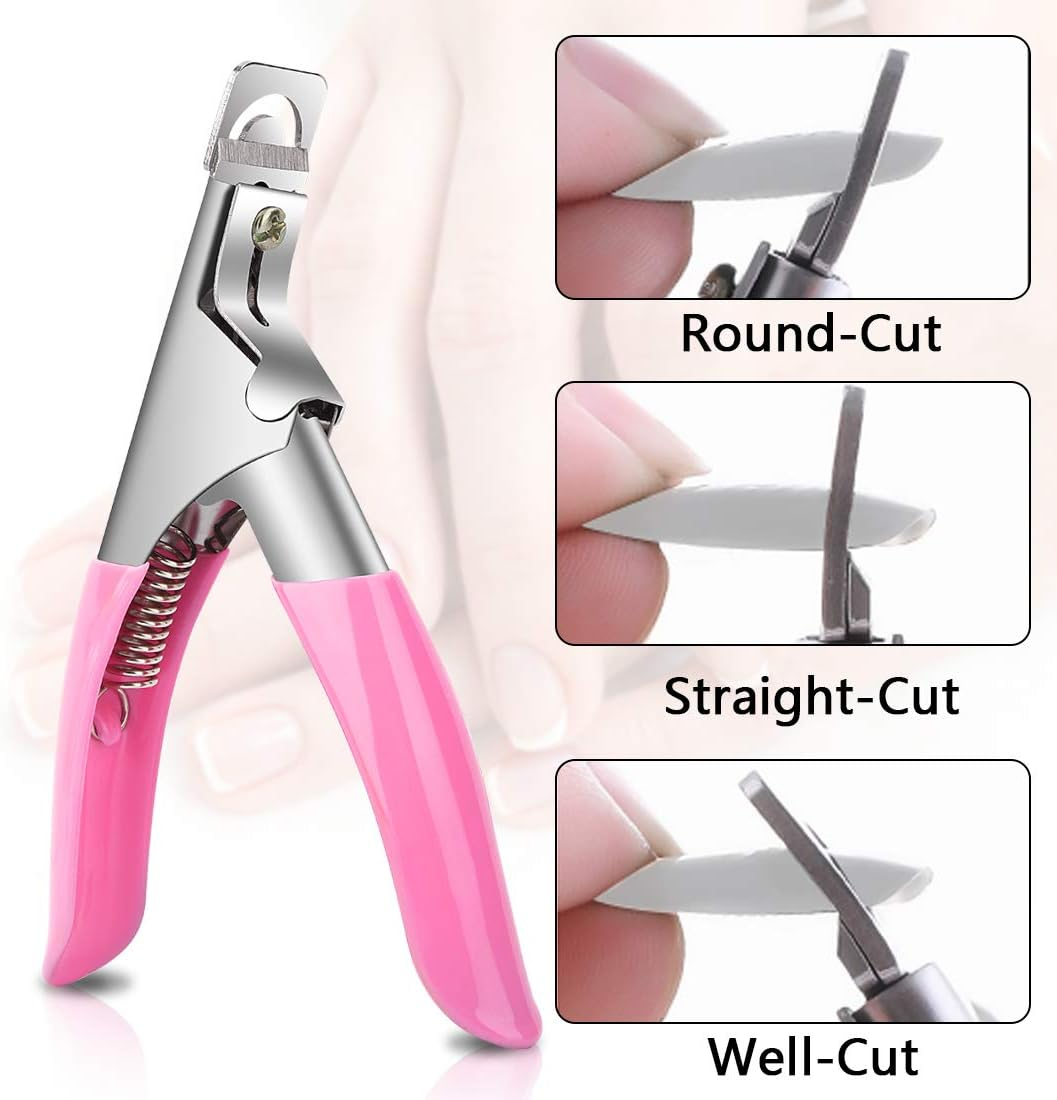 1000PCS Square Nail Tips for Acrylic Nails Professional, Fake Clear Natural Acrylic Short Square French Artificial False Tips Half Cover for Manicure Salon Home image number 1