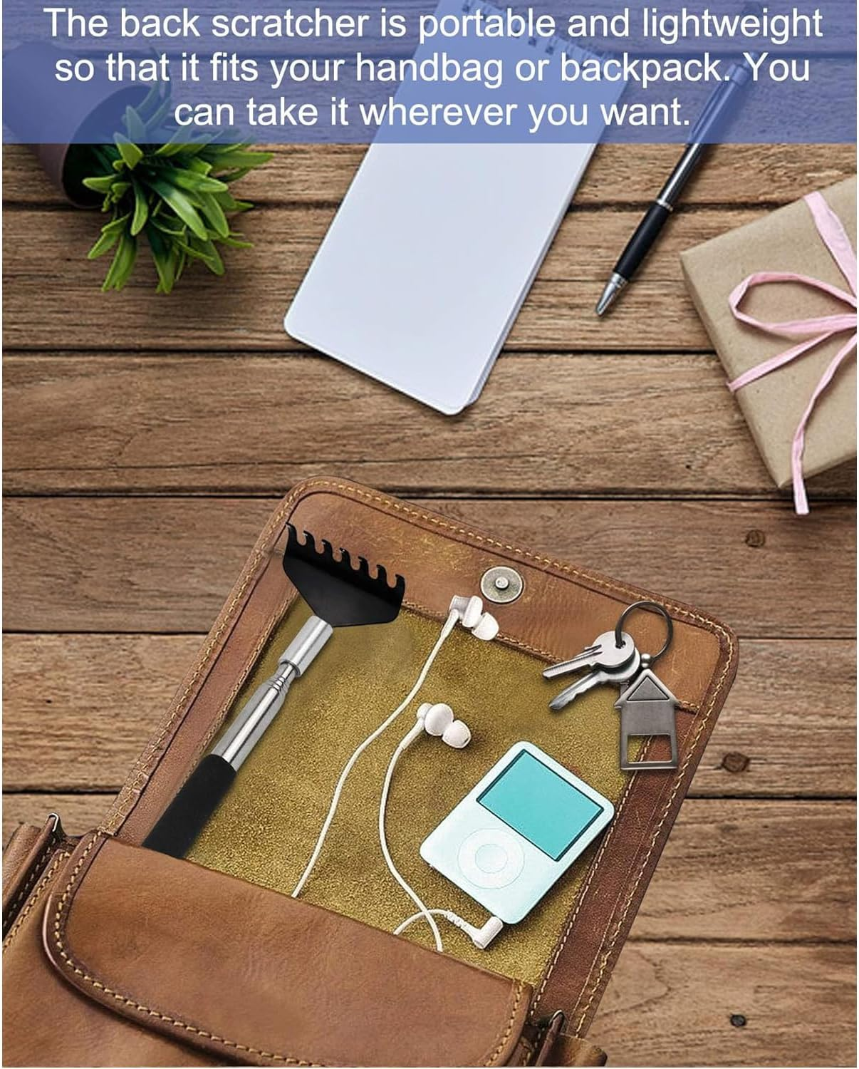 Back Scratcher Gift Set, 3 Pack, Upgraded Portable Extendable Stainless Steel Telescoping Massage Tool, Gifts for Men Women Kids Adults image number 5