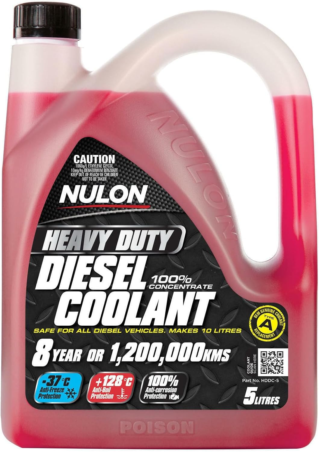 Nulon Heavy Duty Diesel Concentrate Coolant 5 Liter