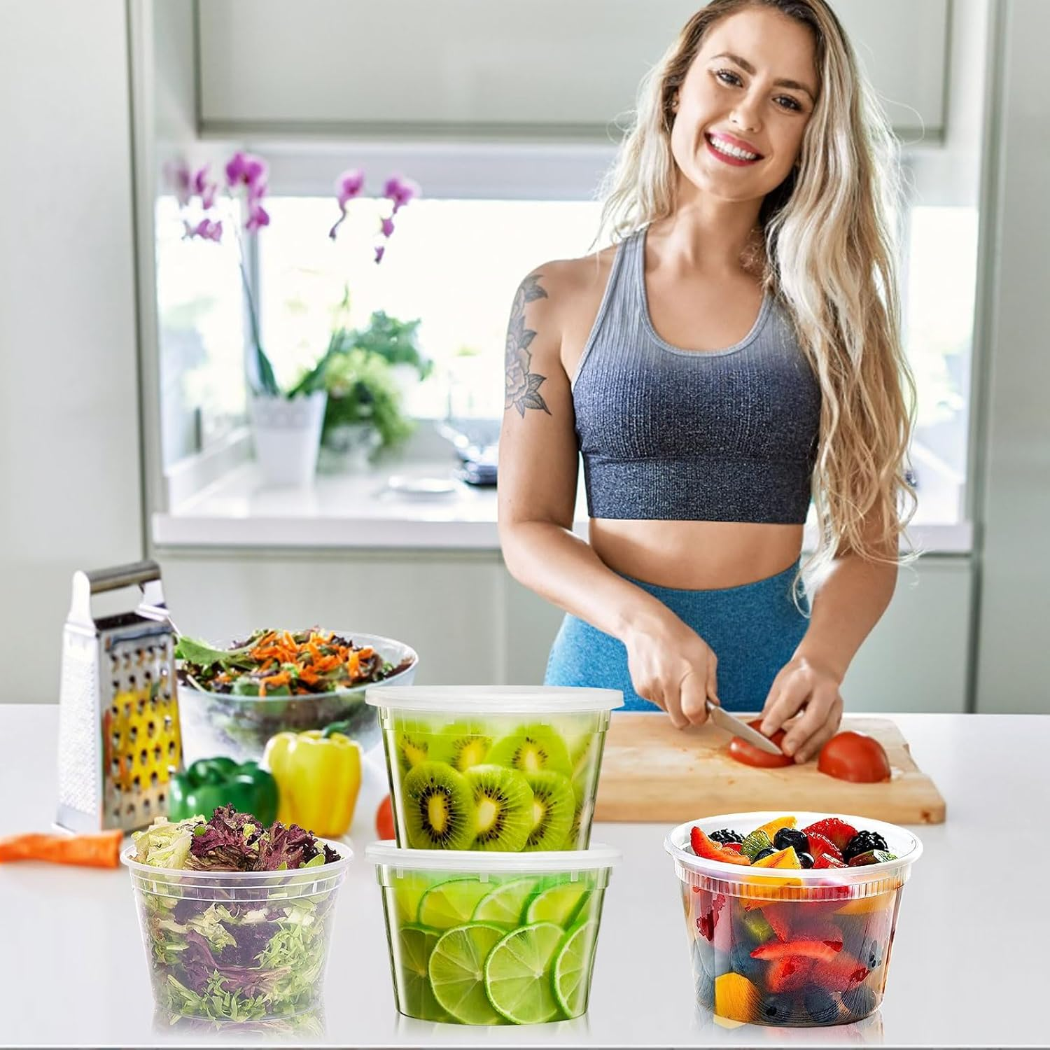 240-Pack 16 Oz Meal Prep Containers with Lids - Premium Quality,Leakproof,And Stackable - Designed for Large-Scale Meal Prep,Food Service Businesses, and Bulk Storage Needs - Bpa-Free and Freezer Safe