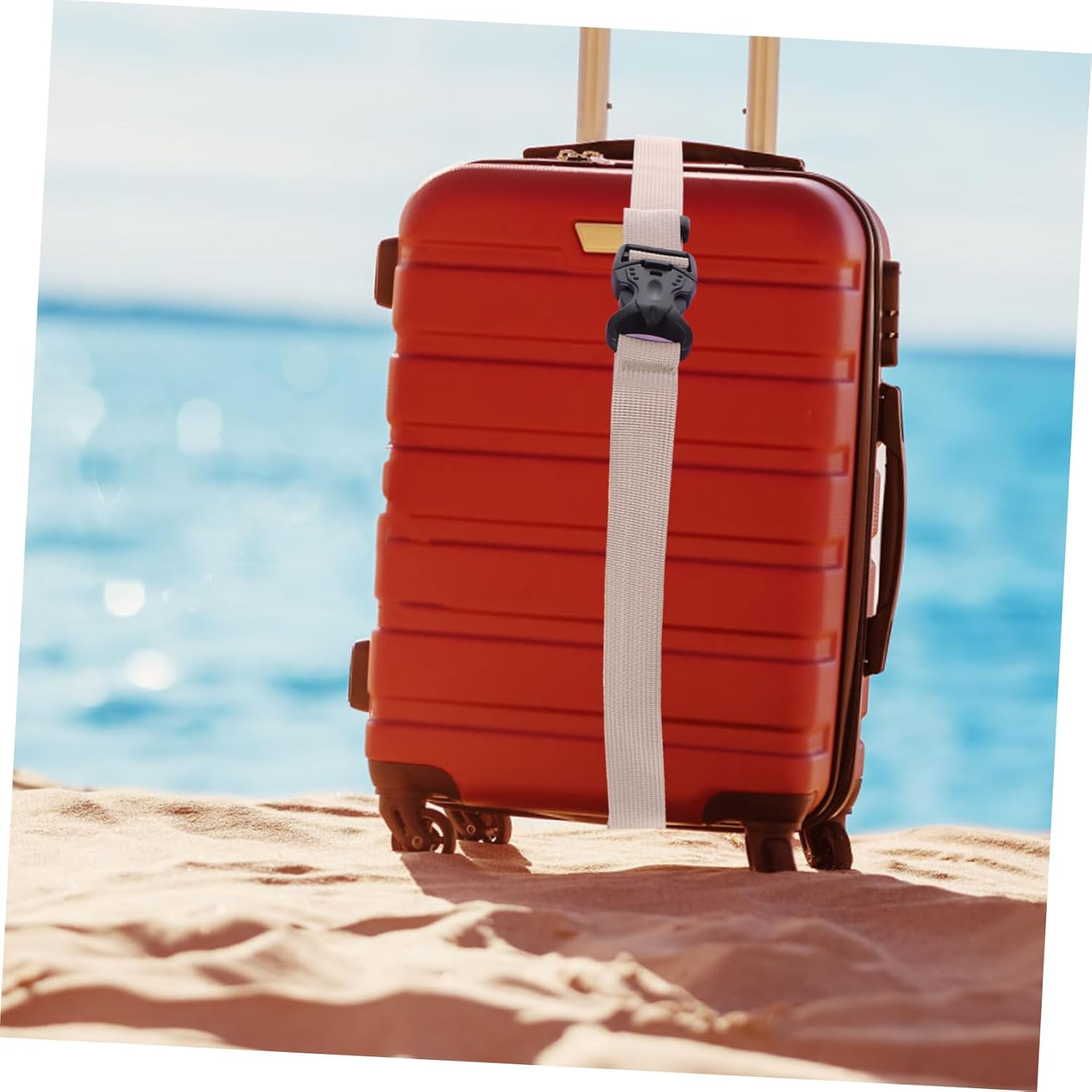 Holibanna Adjustable Luggage Straps Belt Strap for Suitcases Travel Outdoor Camping Hiking Buckle Closure Luggage Packing image number 5