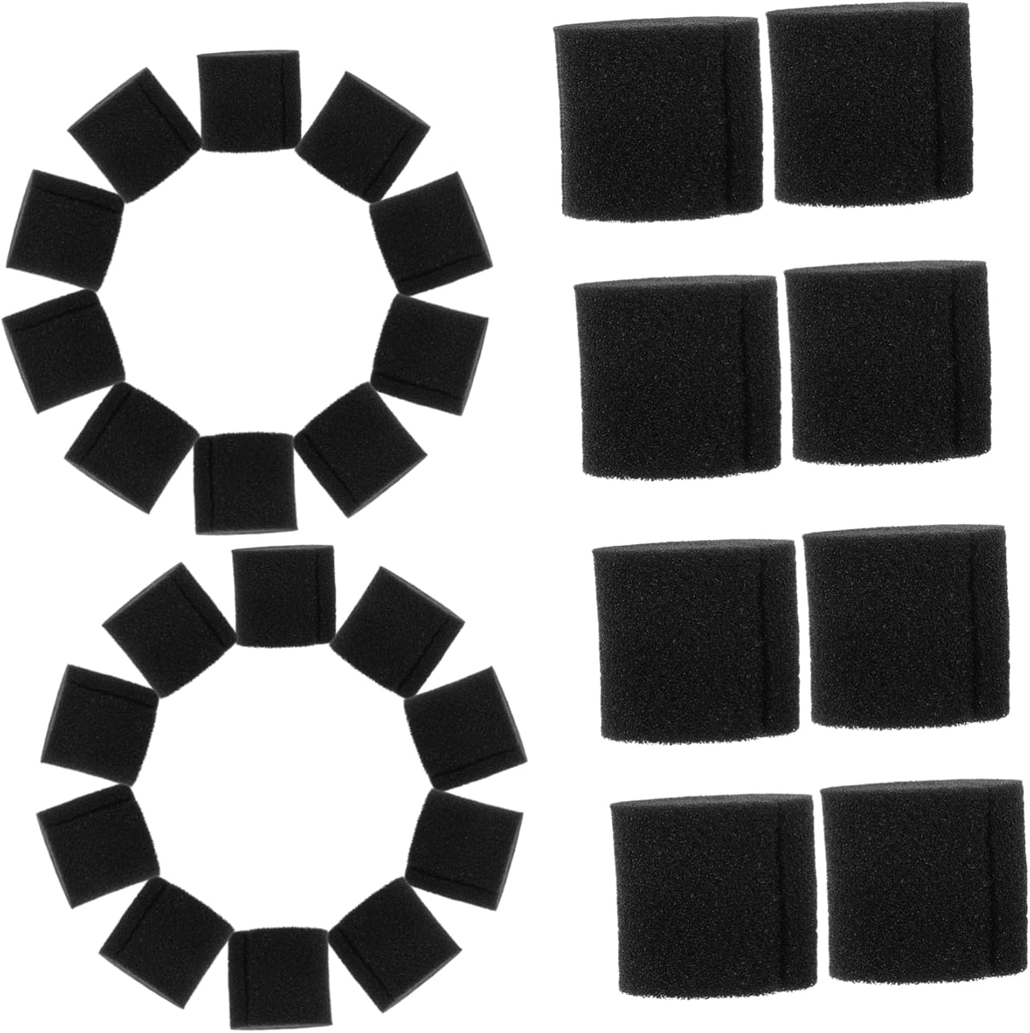 MERRYHAPY 100Pcs Hydroponic Sponge Blocks for Plant Growing Supplies Indoor Seedling Starter Hydroponic Gardening Tool Black Soilless Planting Cubes for Balcony and Greenhouse image number 6